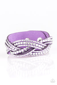Paparazzi Accessories Bring on the Bling Purple Bracelet - Pure Elegance by Kym