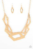 Paparazzi Accessories Break the Mold - Gold Necklace - Pure Elegance by Kym