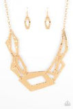 Paparazzi Accessories Break the Mold - Gold Necklace - Pure Elegance by Kym