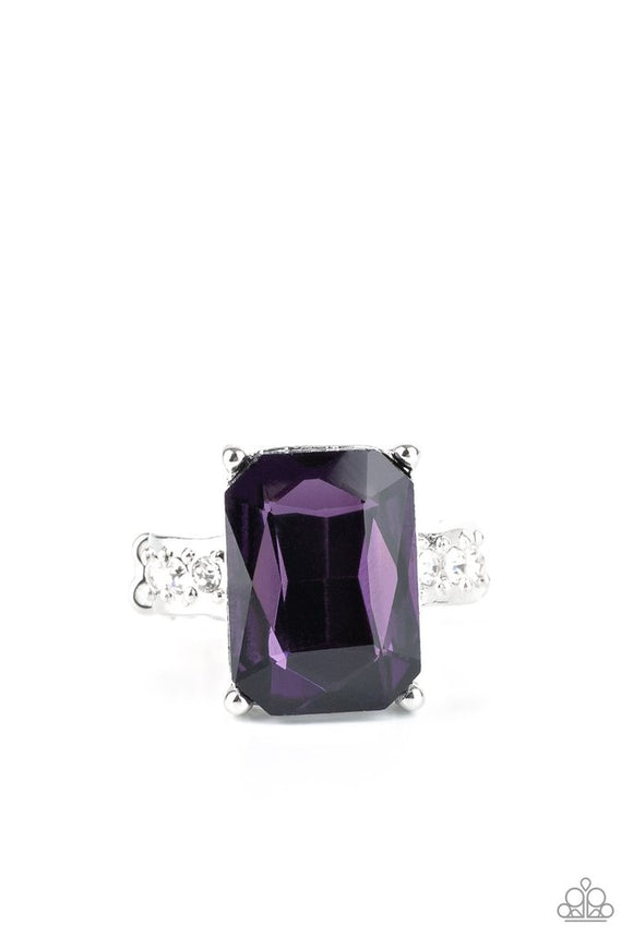 Paparazzi Jewelry Bring Down the Powerhouse - Purple Ring - Pure Elegance by Kym