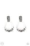 Paparazzi Accessories Broker Babe Silver Clip-On Earring - Pure Elegance by Kym