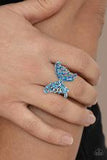 Paparazzi Jewelry Butterfly Orchard - Blue Ring - Pure Elegance by Kym