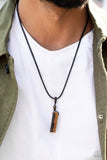 Paparazzi Jewelry Comes Back ZEN-fold - Men's Brown Necklace - Pure Elegance by Kym