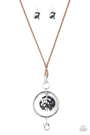 Paparazzi Jewelry CORD-inated Effort - Brown Necklace - Pure Elegance by Kym