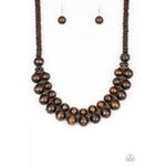 Paparazzi Jewelry Caribbean Cover Girl - Brown Necklace - Pure Elegance by Kym