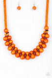 Paparazzi Jewelry Caribbean Cover Girl - Orange Necklace - Pure Elegance by Kym