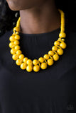 Paparazzi Accessories Caribbean Cover Girl Yellow Necklace - Pure Elegance by Kym