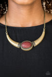 Paparazzi Accessories Cause A Steer Brass Necklace - Pure Elegance by Kym