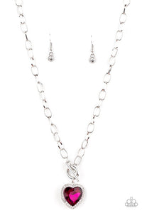 Paparazzi Jewelry Check Your Heart Rate - Purple Necklace - Pure Elegance by Kym