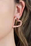 Paparazzi Jewelry Cupid, Who? - Copper Earrings - Pure Elegance by Kym