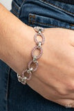 Paparazzi Jewelry Date Night Debonair - Pink Bracelet - Pure Elegance by Kym