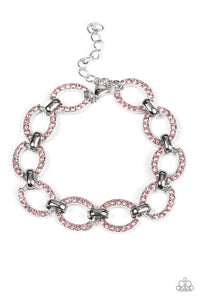 Paparazzi Jewelry Date Night Debonair - Pink Bracelet - Pure Elegance by Kym