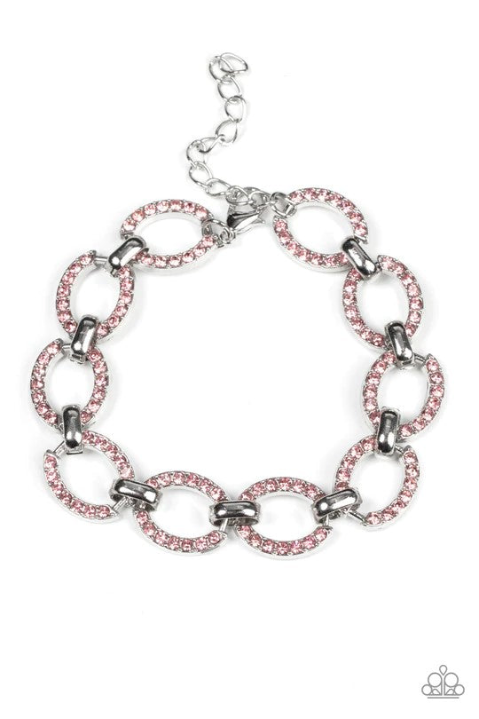 Paparazzi Jewelry Date Night Debonair - Pink Bracelet - Pure Elegance by Kym