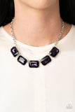 Paparazzi Accessories Deep Freeze Diva - Purple Necklace - Pure Elegance by Kym