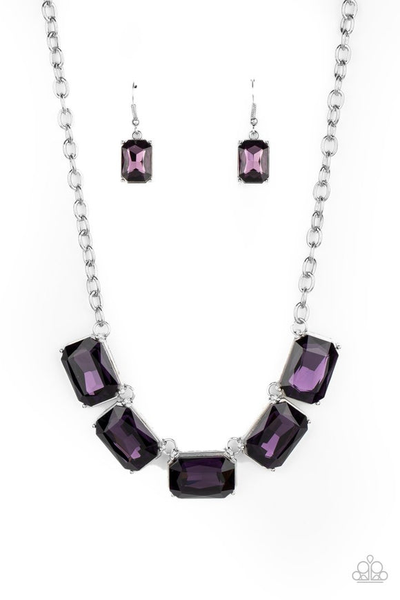 Paparazzi Accessories Deep Freeze Diva - Purple Necklace - Pure Elegance by Kym