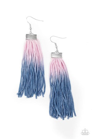 Paparazzi Jewelry Dual Immersion - Pink Earring - Pure Elegance by Kym