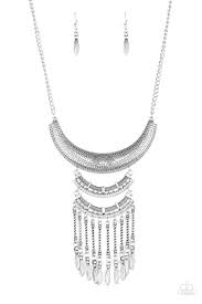 Paparazzi Accessories Eastern Empress Silver Necklace - Pure Elegance by Kym