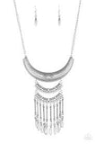 Paparazzi Accessories Eastern Empress Silver Necklace - Pure Elegance by Kym