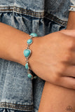 Paparazzi Jewelry Eco-Friendly Fashionista - Blue Bracelet - Pure Elegance by Kym