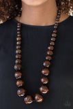Paparazzi Jewelry Effortlessly Everglade - Brown Necklace - Pure Elegance by Kym