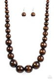 Paparazzi Jewelry Effortlessly Everglade - Brown Necklace - Pure Elegance by Kym