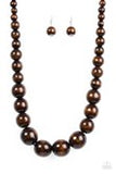 Paparazzi Jewelry Effortlessly Everglade - Brown Necklace - Pure Elegance by Kym