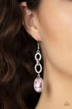 Paparazzi Accessories Extra Ice Queen Pink Earring - Pure Elegance by Kym