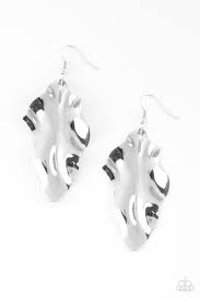 Paparazzi Accessories Fall Into Fall Silver Earring - Pure Elegance by Kym