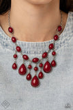 Paparazzi Jewelry Fashion Fix Jan 2021 Glimpses of Malibu - Red -Complete Trend Blend - Pure Elegance by Kym