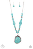 Paparazzi Jewelry Fashion Fix Jan 2022 - Simply Santa Fe - Blue Complete Trend Blend - Pure Elegance by Kym