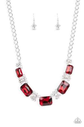 Paparazzi Jewelry Flawlessly Famous - Red Necklace - Pure Elegance by Kym
