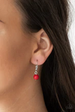 Paparazzi Jewelry Flirty Foxtrot - Red Necklace - Pure Elegance by Kym