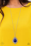 Paparazzi Jewelry Frozen Gardens - Blue Necklace - Pure Elegance by Kym