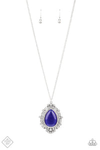Paparazzi Jewelry Frozen Gardens - Blue Necklace - Pure Elegance by Kym