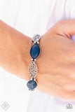 Paparazzi Jewelry Fashion Fix  Oct 2021 Glimpses of Malibu - Blue -Complete Trend Blend - Pure Elegance by Kym