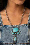 Paparazzi Accessories Fashion Fix  Mar 2021 Simply Santa Fe Blue Complete Set - Pure Elegance by Kym