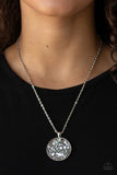Paparazzi Accessories Glam Crush Monday Silver Necklace - Pure Elegance by Kym
