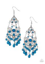 Paparazzi Accessories Glass Slipper Glamour -Blue Earring - Pure Elegance by Kym