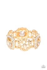 Paparazzi Jewelry Glided Gallery - Gold Bracelet - Pure Elegance by Kym