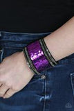 Paparazzi Jewelry Heads or Mermaid Tails - Purple Urban Bracelet - Pure Elegance by Kym