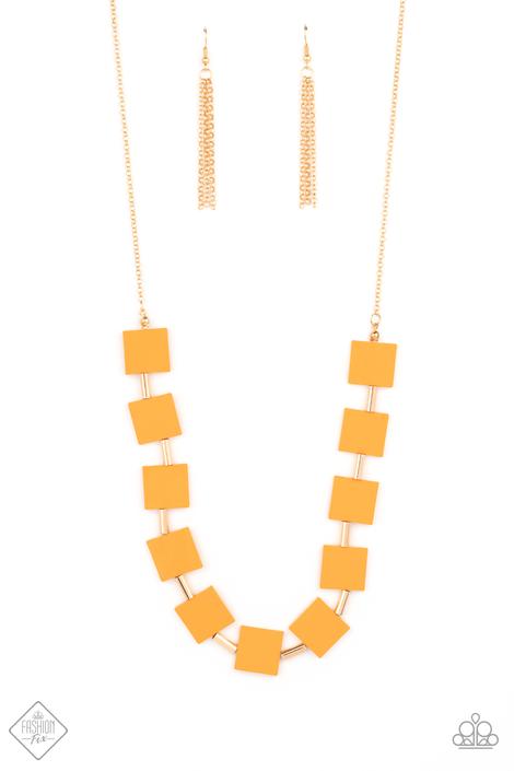 Paparazzi Jewelry Hello Material Girl - Orange Necklace - Pure Elegance by Kym