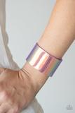 Paparazzi Jewelry Holographic Aura - Purple Bracelet - Pure Elegance by Kym