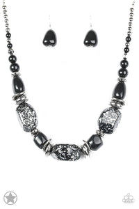 Paparazzi Accessories In Good Glazes Black Necklace - Pure Elegance by Kym
