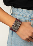 Paparazzi Accessories Interstellar Shimmer - Purple Bracelet - Pure Elegance by Kym