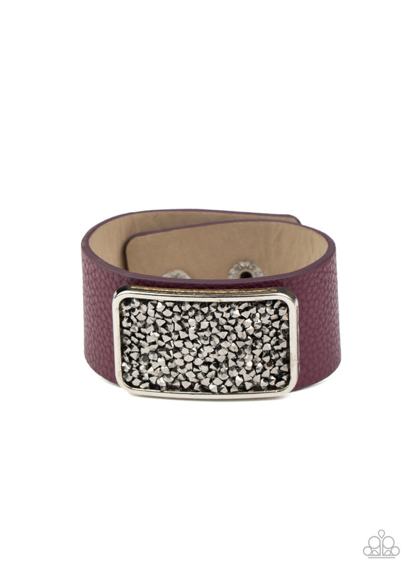 Paparazzi Accessories Interstellar Shimmer - Purple Bracelet - Pure Elegance by Kym