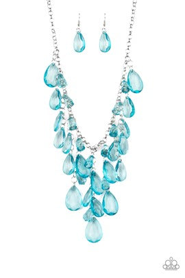 Paparazzi Jewelry Irresistible Iridescence - Blue Necklace - Pure Elegance by Kym