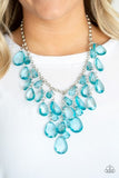 Paparazzi Jewelry Irresistible Iridescence - Blue Necklace - Pure Elegance by Kym
