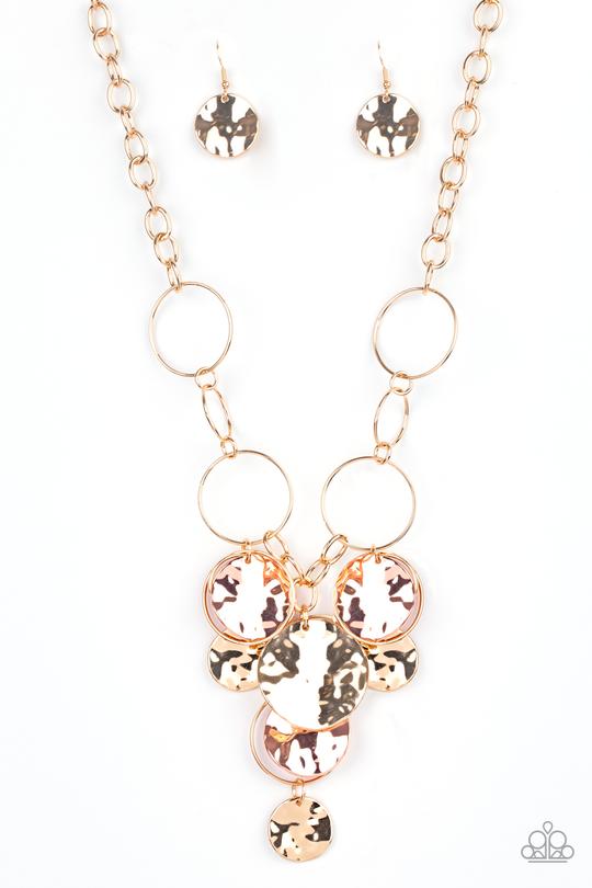 Paparazzi Jewelry Learn The Hardware Way - Gold Necklace - Pure Elegance by Kym