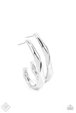 Paparazzi Jewelry Made You HOOK - Silver Hoop Earring - Pure Elegance by Kym
