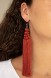 Paparazzi Jewelry Magic Carpet Ride - Brown Earring - Pure Elegance by Kym